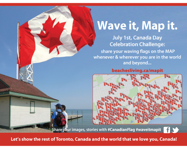 Wave it, Map it, Canadian Flags